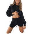 thumbnail image 1 of Two Piece Sweater Puff Sleeve Women Casual Long Sleeve Sets Pure Color Comfortable  for Lady for School for Jogging ANGGREK Otros, 1 of 8