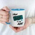 thumbnail image 3 of CafePress - I Wear Teal 8.2 (Aunt) Mug - 11 oz Ceramic Mug - Novelty Coffee Tea Cup, 3 of 3