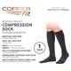 thumbnail image 2 of Calcetines de compresión Copper Fit con infusión de mentol helado para mujer, 2 of 6