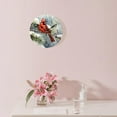 thumbnail image 3 of ATEDEANEI 12" Wall Clock Battery Operated Silent Non Ticking Winter Cardinal Bird Watercolor Cute Pattern, 3 of 5