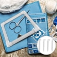 thumbnail image 5 of KAKOWELY Square Plastic Clip Frame 1pc Square Embroidery Frame Cross Stitch Frame Durable DIY Embroidery Rack11.02"X11.02"X0.98", 5 of 5