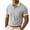Gray-25, variant on Men's Short Sleeve Collared Shirt with Plaid Trim, Chest Pocket Button Placket, Summer Breathable Top