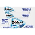thumbnail image 3 of TRIDENT WHITE PEPPERMINT SUGAR FREE GUM 16 CT x 9, 3 of 10