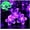Purple, variant on KOMI Solar Outdoor String Lights 50LED Flower Shaped Christmas Lights for Patio Garden Decoration Multicolor