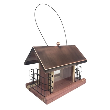 Pennington Cedar Copper Roof Cafe Bird Feeder Walmart Com