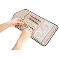 thumbnail image 6 of Travel Jewelry Organizer Roll, Foldable Jewelry Case for Journey-Rings, Necklaces, Bracelets, Earrings, Flower, 6 of 7