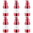 thumbnail image 4 of 6Pcs Round ABS And PP Red Plastic Lotion Bottles For Women And Travelers Travel-Friendly Daily, 4 of 5