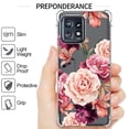thumbnail image 3 of CoverON Phone Design For Motorola Edge+ Plus (2023) / Moto Edge 40 Pro Case, Clear Flexible Soft Rubber Slim TPU Cover, Peony Flower, 3 of 8