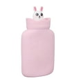 thumbnail image 3 of Hot Water Bag, Silicone Practical Microwave Heating Portable Hot Water Bottle Multifunctional Safe  For Cold Weather Pink,Light Blue, 3 of 8