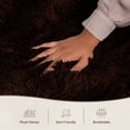 thumbnail image 3 of Moonlight20015 Area Rug 4x4ft non-slip Soft Fluffy Shaggy for Living Room Bedroom Décor Brown, 3 of 7