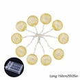 thumbnail image 3 of EWASWON Outdoor String Lights Waterproof Battery Powered Metal Ball Lanterns Connectable Patio Pergola Indoor Bedroom Decor Warm Glow, 3 of 6