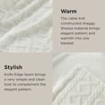 thumbnail image 4 of Manta Bedsure Sherpa, tamaño queen, suave y acogedora, color crema, 4 of 6