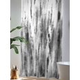 thumbnail image 4 of Sheer Curtains 84 Inches Long, Black Grey Vintage Semi Sheer Curtains Light Filtering Window Treatment, Retro Abstract Art Privacy Voile Drapes for Living Room Bedroom 52x84 Inch, 4 of 7