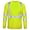 Yellow, variant on High Visibility Safety Shirts for Men Long Sleeve Crewneck Solid Color Reflective Construction Work Blouse Tops Yellow