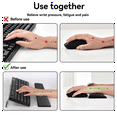 thumbnail image 4 of Acrylic Keyboard Stand Transparent Ergonomic Tilt Riser for Improved Typing - Desk Laptop Feet Lifter B, 4 of 4