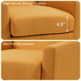 thumbnail image 5 of DREAMSIDEA Accent Chair Modern Upholstered Armchair for Living Room Button Tufted Reading Chair Bedroom Dorm Office,Orange, 5 of 5