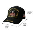 thumbnail image 3 of USA 250th Anniversary Patriotic Baseball Cap – Bald Eagle Printed Hat for Men & Women, Commemorative Adjustable Independence Day Gift, 3 of 5