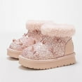 thumbnail image 4 of breaise Girls Boots, Kid Glitter Snow Boots Warm Winter Sequin Waterpoof Outdoor Fleece Booties, 4 of 8