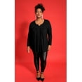 thumbnail image 5 of TIYOMI Plus Size Sparkle Tops For Women Long Sleeve Blouses Sequin Dressy Tunics Tops Glitter Shirts Swing Flowy Blouses Pleated Babydoll Loose Fit Fall Casual Tunics XL 14W 16W, 5 of 7