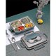 thumbnail image 1 of 800ml Green Japanese Stainless Steel Lunch Box Bento Box, Food Container, Lunch Container, 1 of 3