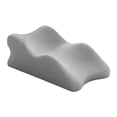 thumbnail image 3 of Almohada para piernas y rodillas, cojín de apoyo para piernas, ergonómico, liviano, suministros portátiles, almohada de espuma viscoelástica, almohada gris, 3 of 8