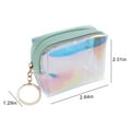 thumbnail image 4 of Coofit Coin Purse Short Holographic Zipper Closure Coin Pouch Coin Wallet Makeup Pouch, 4 of 8