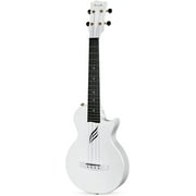 Enya Musical Tenor Ukulele 26 Inch Carbon Fiber Cutaway, White, 5.84 lb
