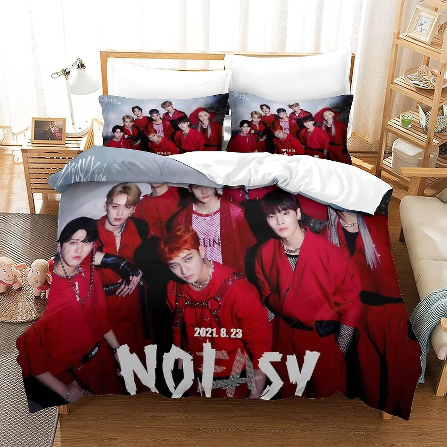 Stray Kids Duvet Cover Stray Kids Duvet Cover Stray Kids Duvet Cover For Child Boy Teen Men Double Bedding Set Walmart