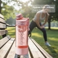 thumbnail image 4 of Sports Water Bottle with Tea Infuser 26 OZ Large Capacity Fitness Cup with Scale Marker Leakproof BPA Free Jug for Gym Outdoor (Pink), 4 of 6