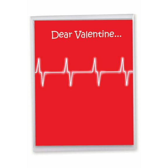 1 Jumbo Funny Valentine's Day Greeting Card (8.5 x 11 Inch) - Thinking of You J2203VDG
