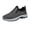Grey, variant on HTHLVMD Men's Faux Leather Slip-Ons, Orthopedic Shoes Men Arch Support Breathable Lightweight Slip On Walking Sneakers Waterproof Non-Slip Hiking Shoes Comfy Wide Width Loafers, Gray 9.5