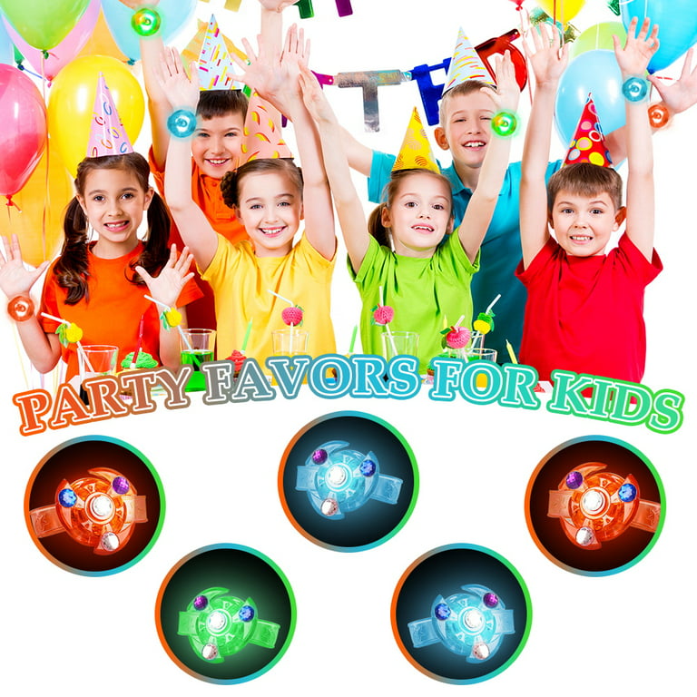 Toys for 1 2 3 4 5 6 Year Old Boys,Kids Party Favors 12pack Goodie Bag  Stuffers LED Light Up Bracelet Glow in The Dark Party Supplies Return Gifts  for Kids Birthday