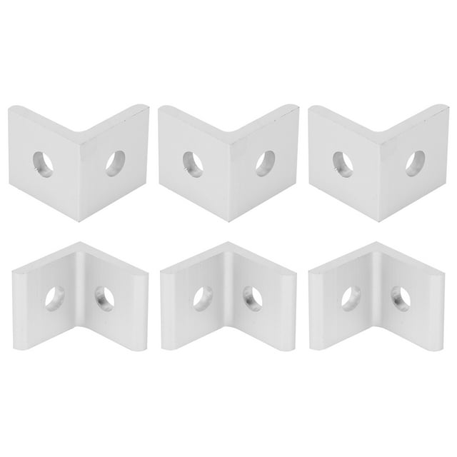 Corner Bracket, 10Pcs Corner Brace, Aluminum Angle Corner Bracket, 90 L Shaped Bracket, Suitable for Daily Fixing and Connection,, Shelf Brackets