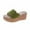 Green, variant on Qiaocaity Sandals for Women Summer Wedge Shoes Fashion Open Toe Platform Sandals Casual Comfortable Shoes Black Size 4.5