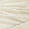 thumbnail image 4 of Superior Super Soft Plush Fleece Blanket 96" x 110", Bed & Couch Blankets, California King, Ivory, 4 of 10