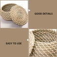 thumbnail image 1 of Nestingho Cesta De Almacenamiento Tejida En Paja Beige Para Organización Y Del Hogar, 1 of 8