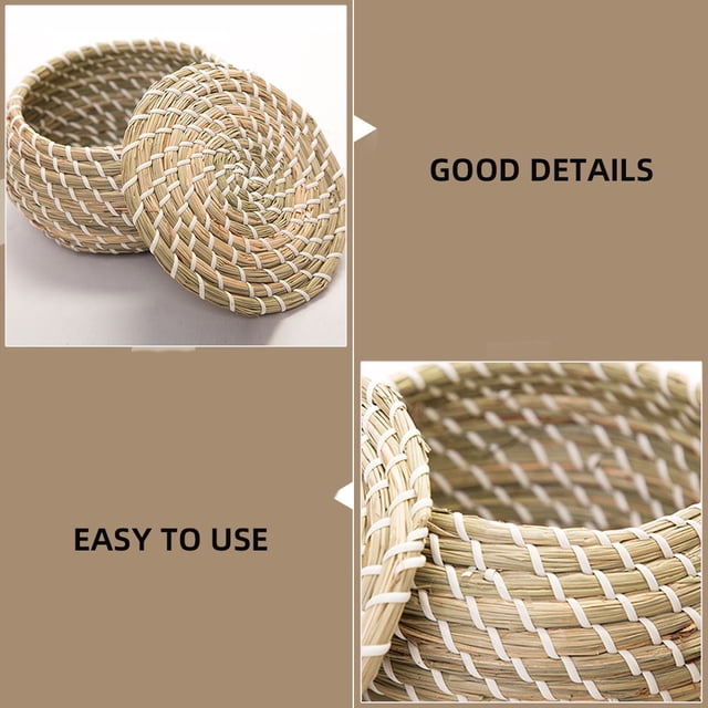 Nestingho Cesta De Almacenamiento Tejida En Paja Beige Para Organización Y Del Hogar