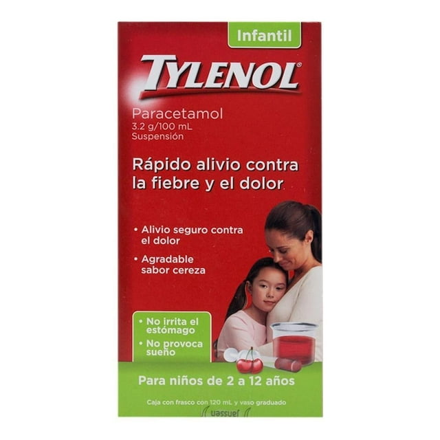 Tylenol 3.2 g/100 ml suspensión infantil sabor cereza 120 ml