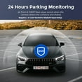 thumbnail image 5 of AZDOME Car Dash Camera M300S Front and Rear 4K 150 Degree Wide Angle WiFi GPS Parking Monitor Night Vision with SD Card 4 Inch Screen, 5 of 11