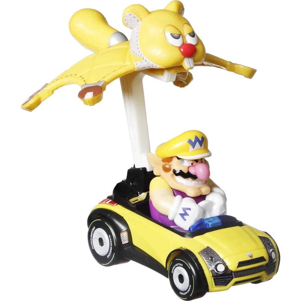 Hot Wheels Mario Kart Characters Car with Glider for Ages 3 Years Old & Up