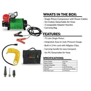 Stop & Go 12 volt Single Piston Tire Inflator