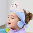 thumbnail image 3 of 1Pc Baby Shower Cap Shield for Kids Soft Silicone Adjustable 1-10 Years Old Cartoon Cat Shower Cap for Kids Toddler Shower Cap Shield Makes the Kids Bath More Fun, 3 of 7