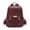 Wine red, variant on 12.6in Drawelry Laptop Backpack for Women, Waterproof Large Bag with 4 Compartments and 8 Zip Pockets, Multifunctional Storage Casual Rucksack with Sturdy Handle, Chic Daypack for Travel, Work