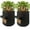 Black[2Pack], variant on Bxaolu Potato Grow Bags, 4 Pack 7 Gallon Garden Planting Growing Bag with Flap and Handles Planter Pots for Onion, Fruits, Tomato, Carrot - Black