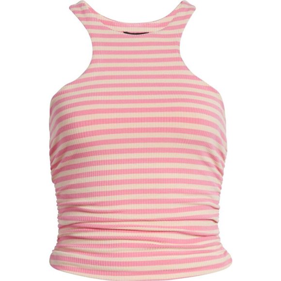 AFRM Ruskin Ribbed Racerback Tank Pink Size 2X