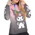 thumbnail image 5 of Lsque Sanrio Pattern Casual Women's Hoodie,Hooded Sweatshirt with Kangaroo Pocket,Pullover Hoodie with Eye-catching Drawstrings-XX-Large, 5 of 8