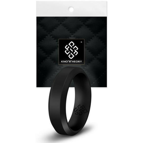 Knot Theory Silicone Wedding Ring Band For Men and Women - Beveled Comfort Fit