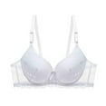 thumbnail image 4 of ALLLIST Solid Bras for Women White Underwire Bralette Comfy T Shirt Women's Lingerie Size 36-43, 4 of 5