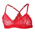 thumbnail image 4 of 2 Unids Hombres Sin Cables Crodre Ropa Interior Azul + Rojo Sunnimix Sujetador de encaje para hombre, 4 of 8