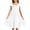 White, variant on WAYUTE Girls Dresses Summer Square Neck Sleeveless High Waist Ruffled Solid Color Casual A Line Sundress with Pockets for Kids Teen,Black